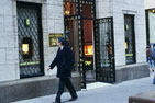 an example of recent work may be found in the windows of Harry Winston Inc., from approximately 5:17 to 5:34 pm